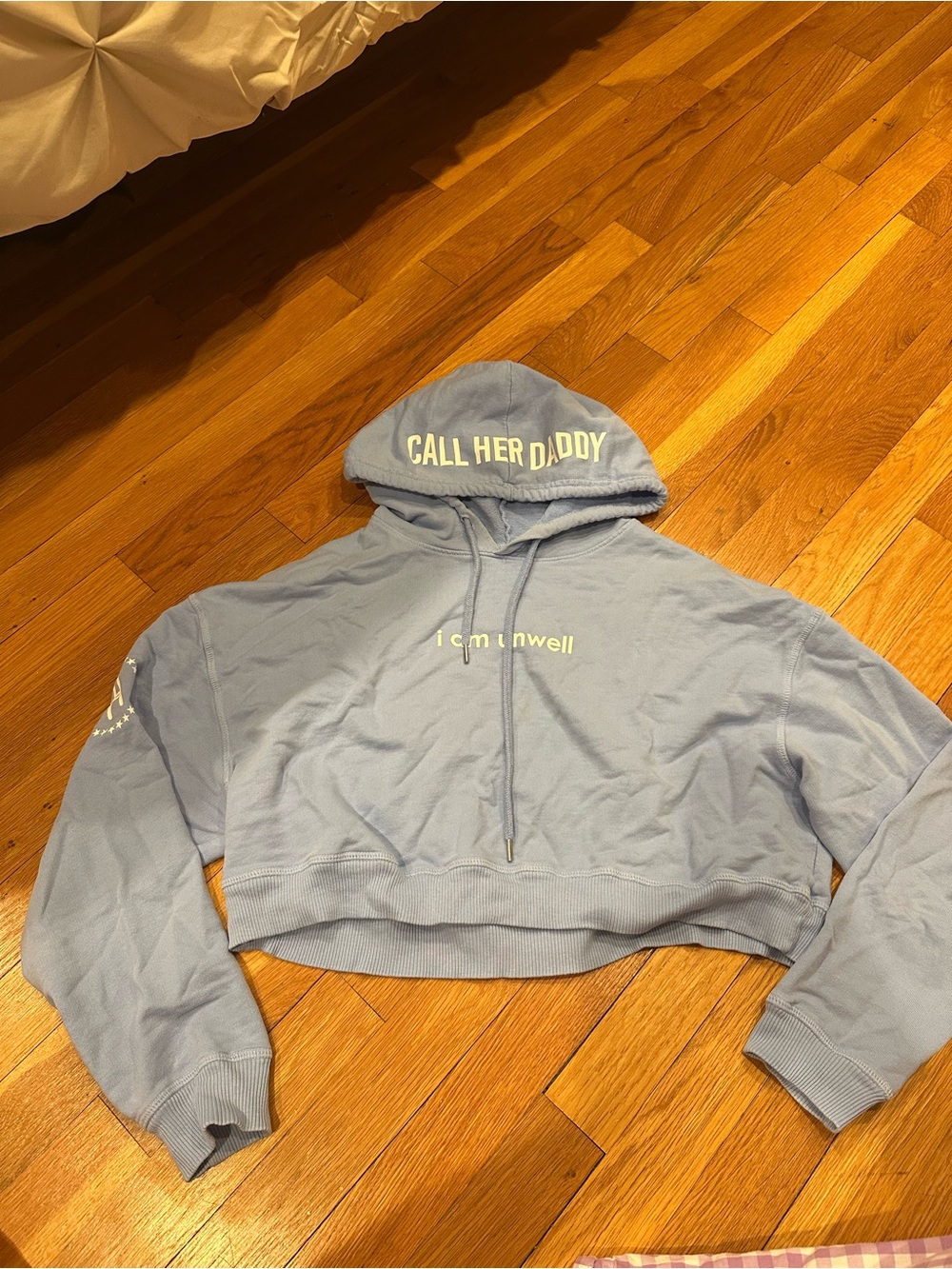 Call Her Daddy I Am Unwell Cropped Hoodie